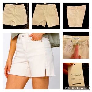 Judy Blue XL Off White Shorts